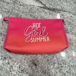 Hot Girl Summer Pink Ambre Makeup Bag